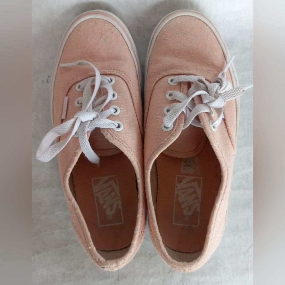 Vans Pink Sneakers Size 6.5 - Picture 6 of 9
